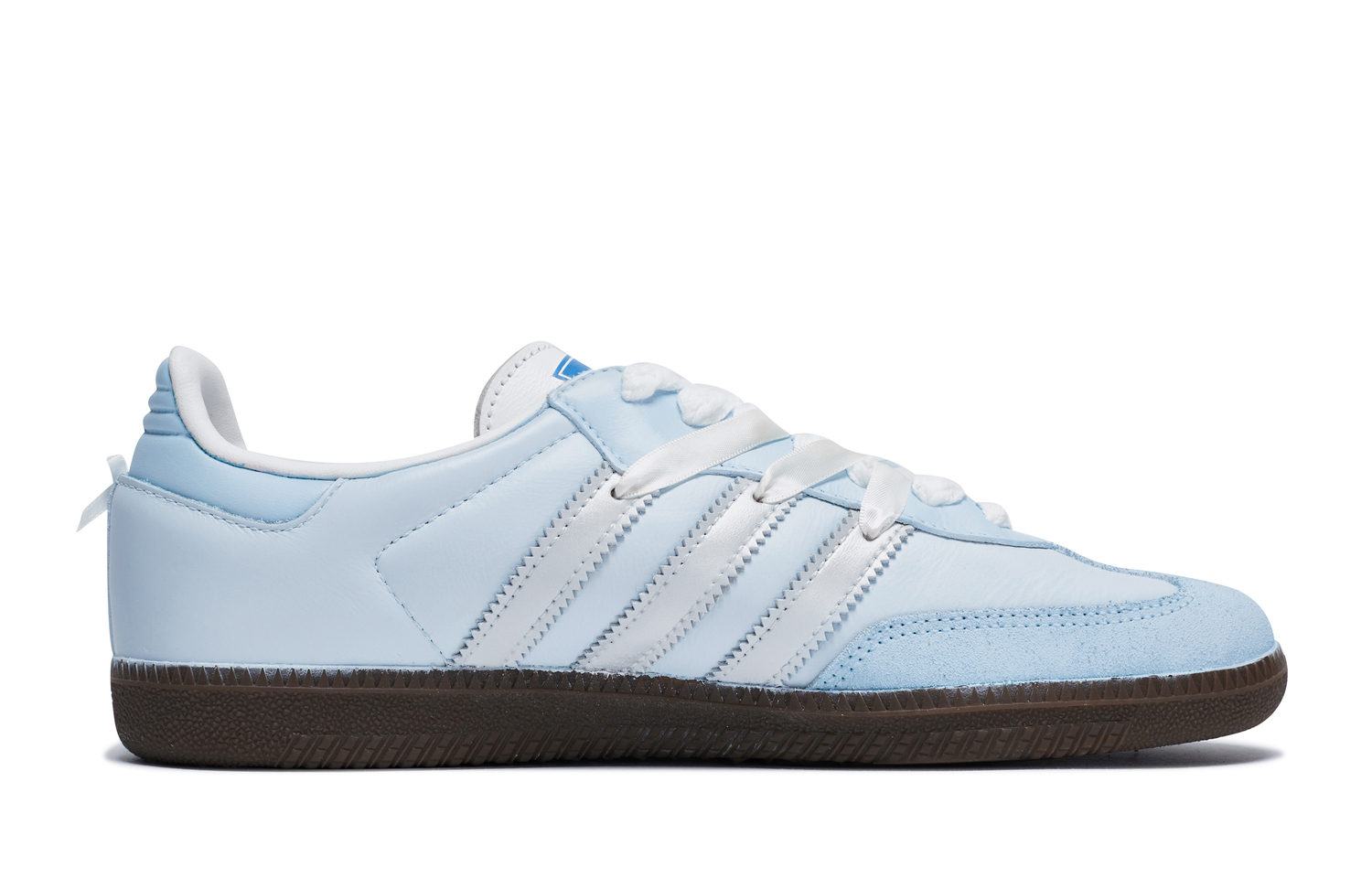 Samba OG German Army Trainers Унисекс Лоу-топ Белый/Серебристый Adidas Originals, Синий Белый Серебристый — фото 3