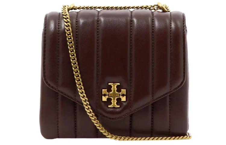 

TORY BURCH Кожаная коричневая сумка-кроссбоди для женщин