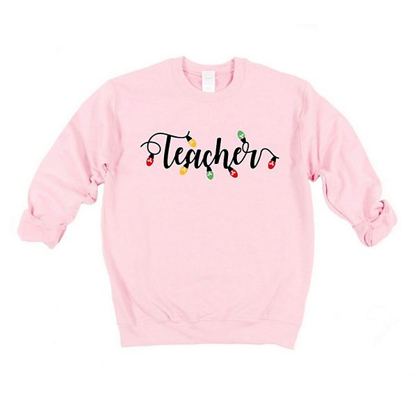 

Свитшот Teacher с новогодними огоньками Simply Sage Market, Light Pink, Зеленый, Свитшот Teacher с новогодними огоньками Simply Sage Market, Light Pink