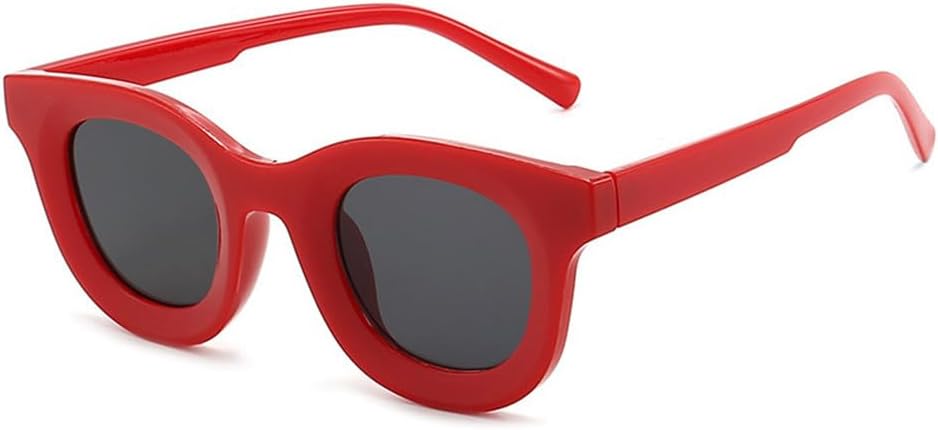 

Круглые женские солнцезащитные очки, желейного цвета, с защитой от УФ-излучения UV400, для мужчин, для занятий спортом на открытом воздухе, бега и езды generic, Red Gray