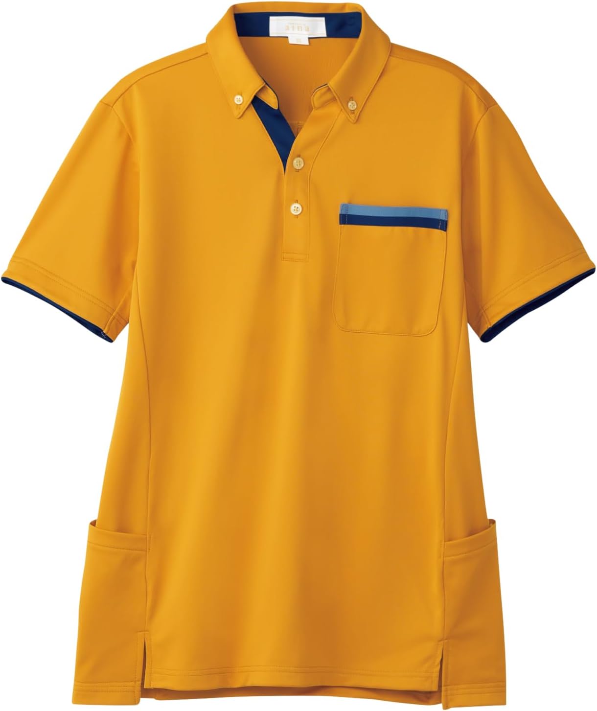 

Рубашка-поло с коротким рукавом PROFeeling Skipper (унисекс), удлиненная, с боковыми карманами, шафраново-желтый