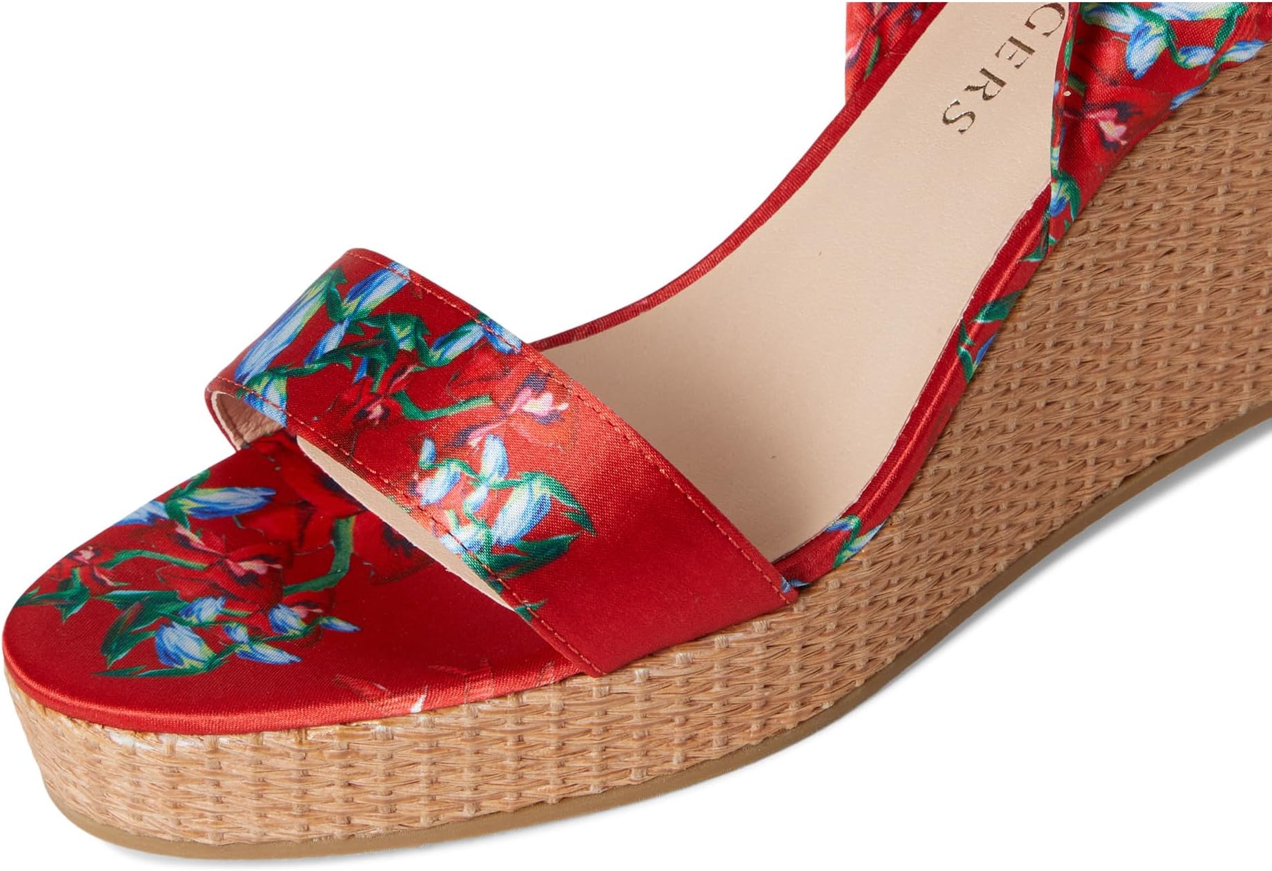 Туфли Jack Rogers Deirdre Scarf Wedge, цвет Fire Red Multi — фото 2