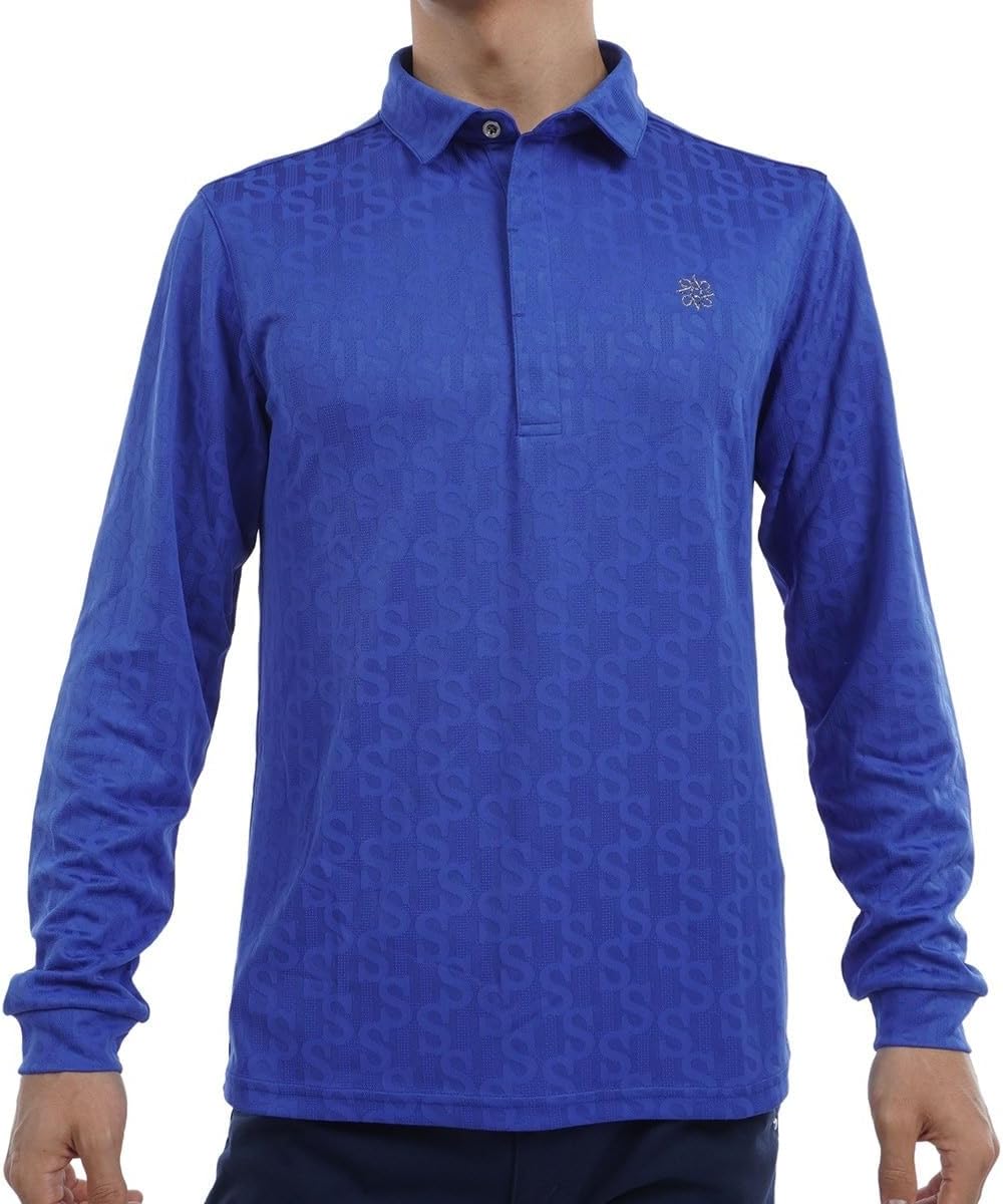 

Мужская рубашка-поло с длинным рукавом St Andrews 042-4261951 (жаккардовый логотип STA, переработанный материал) / для гольфа, синий