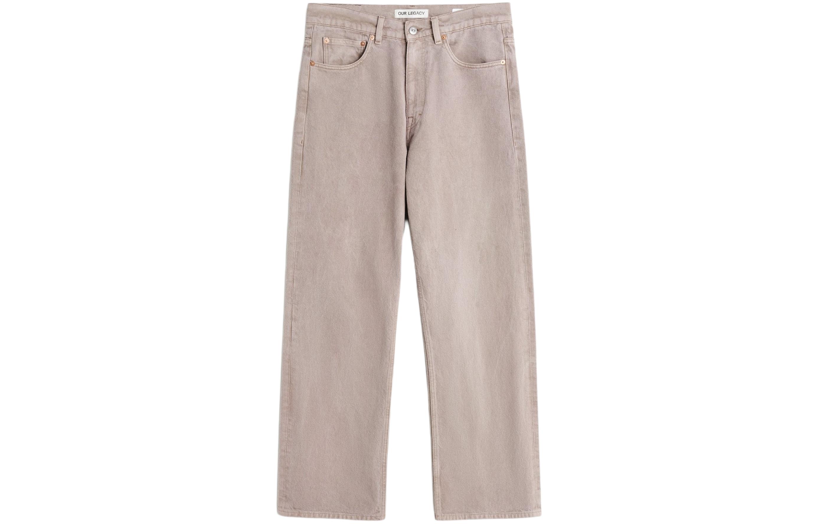 

Прямые джинсы Third Cut OUR LEGACY, розовые