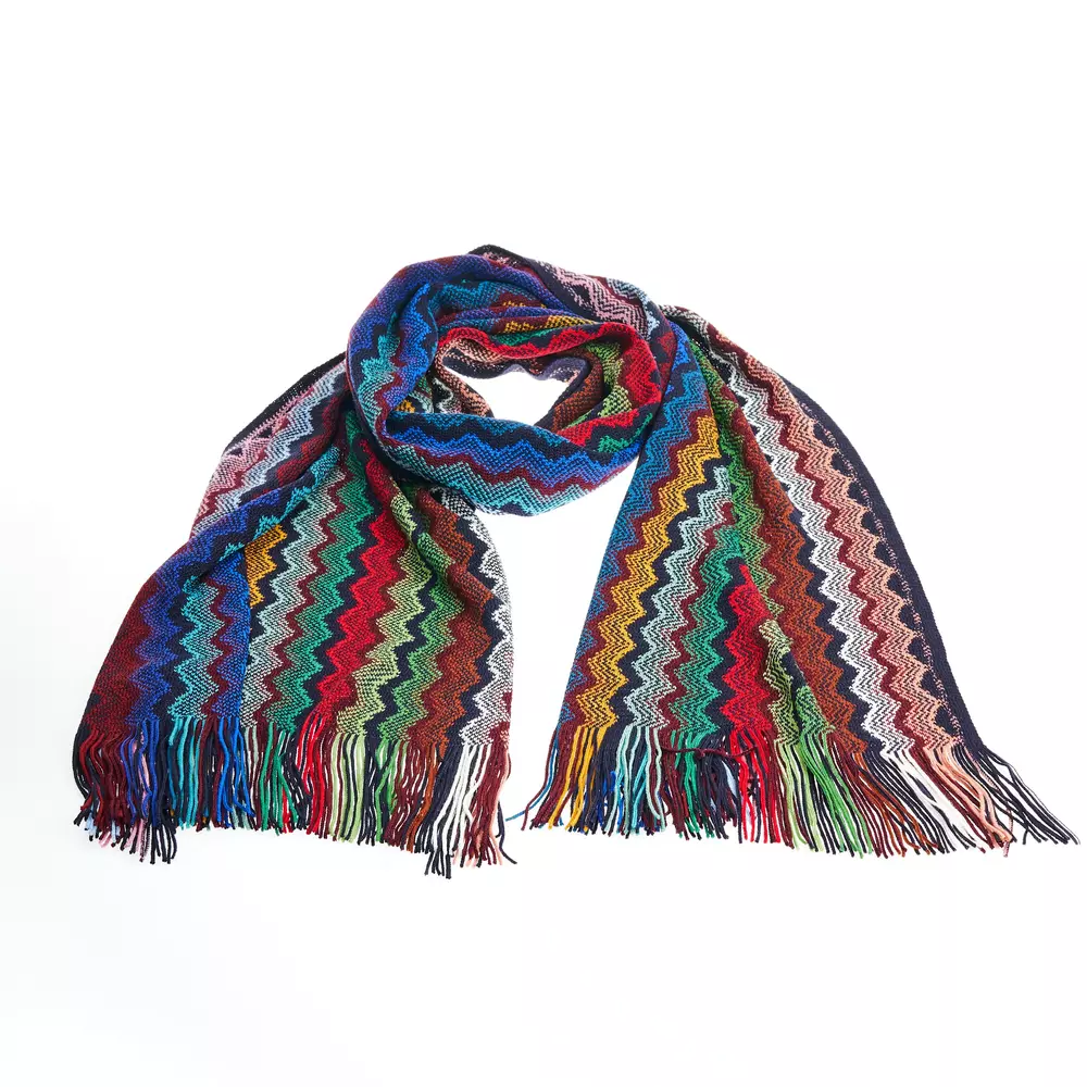 

Многоцветный шерстяной мужской шарф Missoni