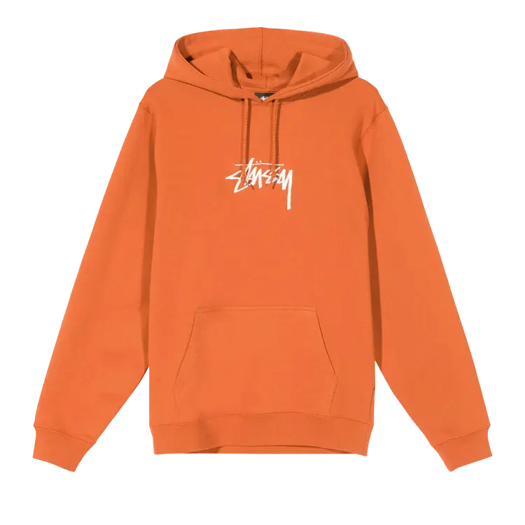 

Худи Stussy Stock Logo Appliqué 'Tangerine', оранжевый