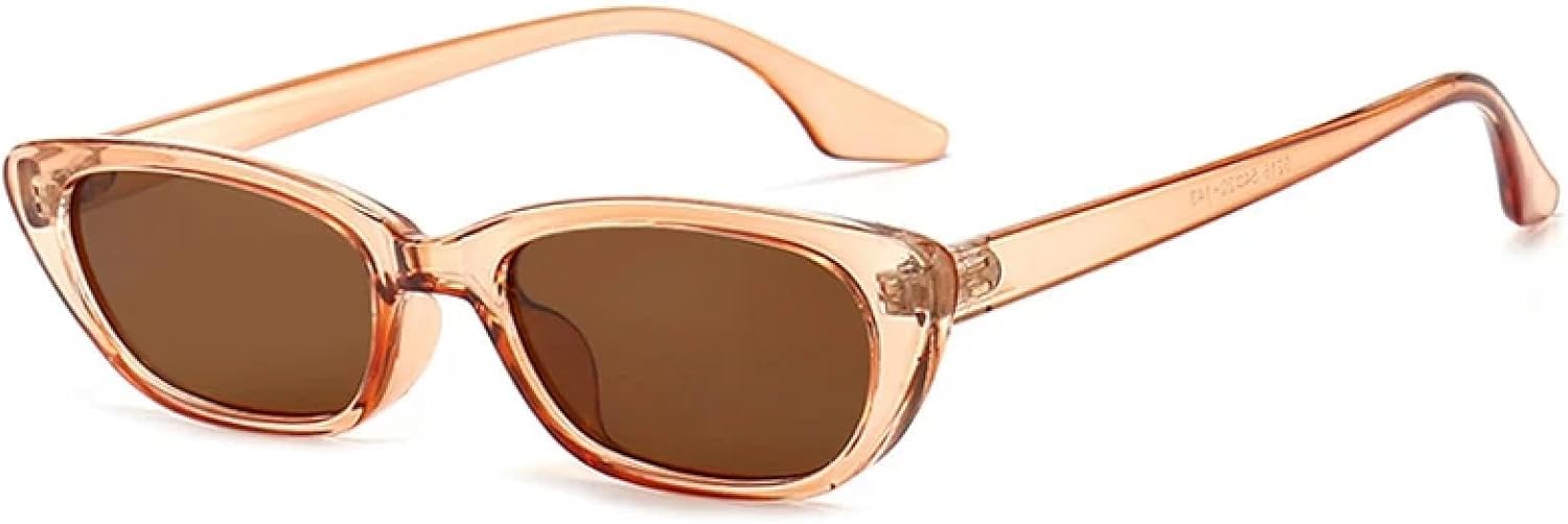 

Винтажные женские солнцезащитные очки «кошачий глаз», модные солнцезащитные очки в маленькой оправе для мужчин, роскошные очки для активного отдыха и путешествий, мужские очки с защитой от УФ-излучения UV400 generic, Tea Brown