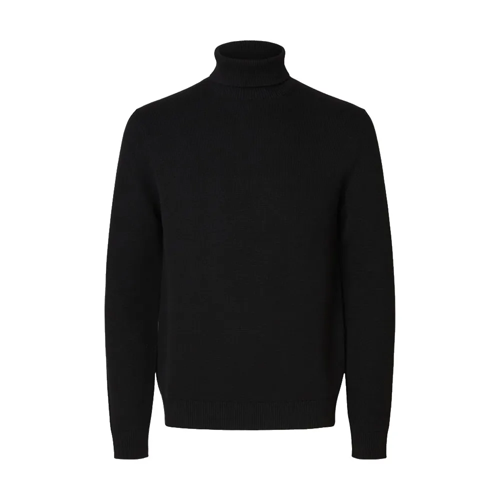 

Свитер Selected Dane high neck, черный