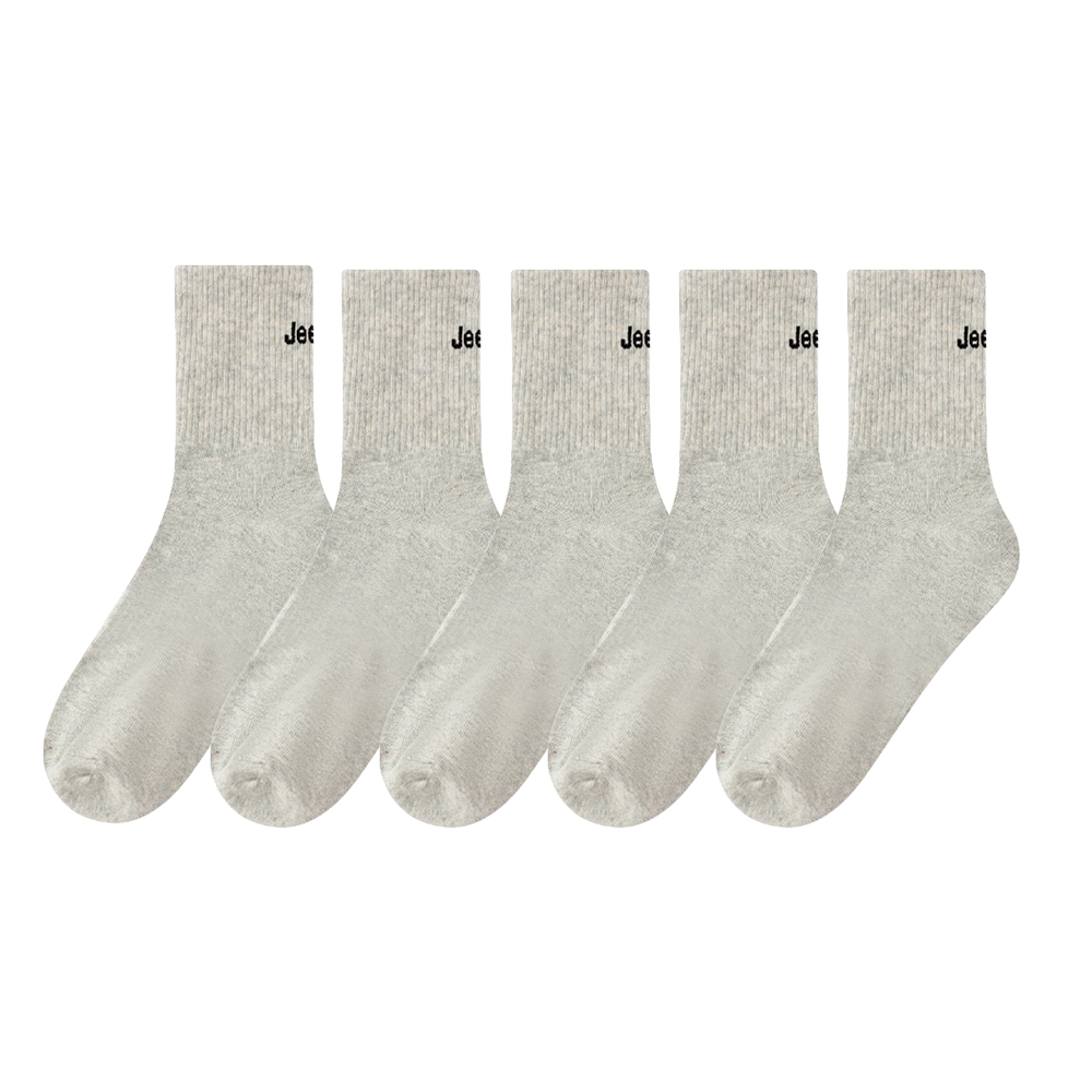 

Носки до середины икры Unisex 1 упаковка Jeep, 5 pack (серый+серый+серый+серый+серый)