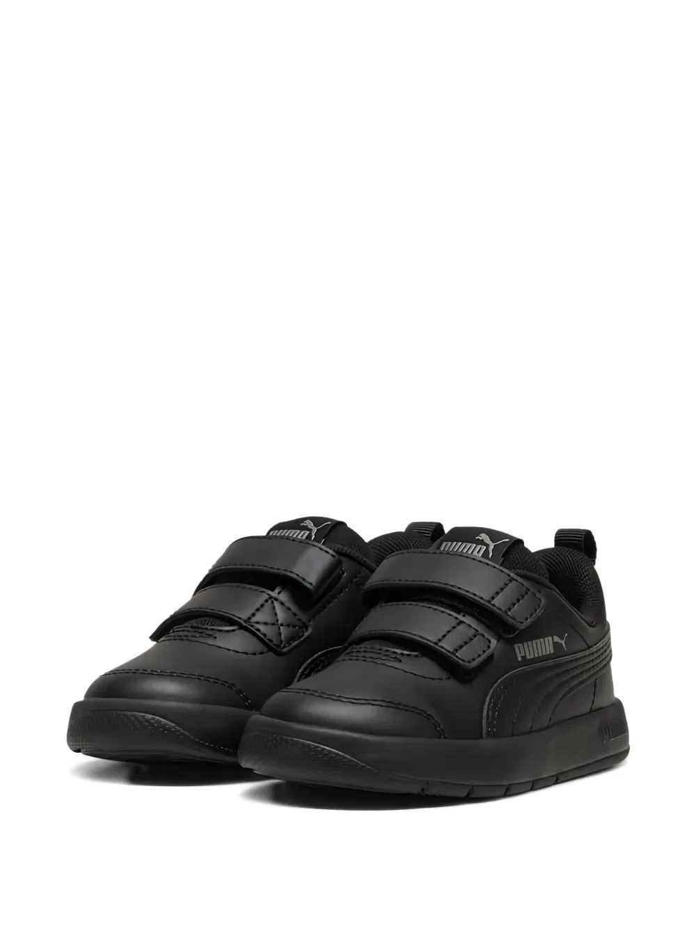 Кроссовки Courtflex v3 с ремешком Puma Kids, черный