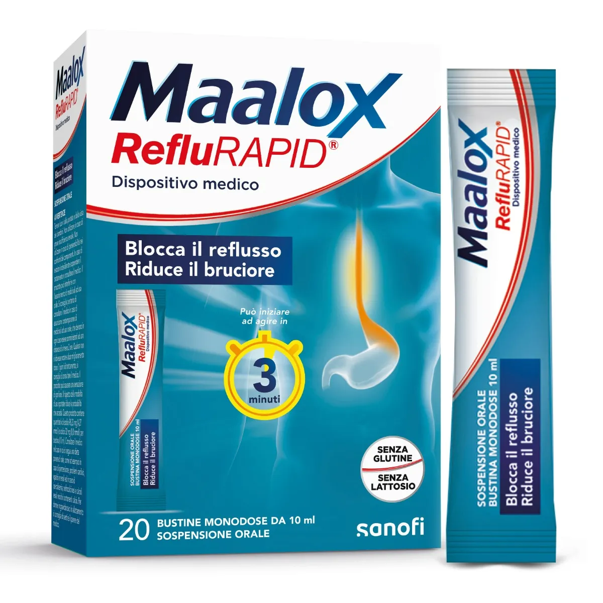 

Маалокс Рефлурапид 20 пакетиков Рефлюкс и кислотность Maalox