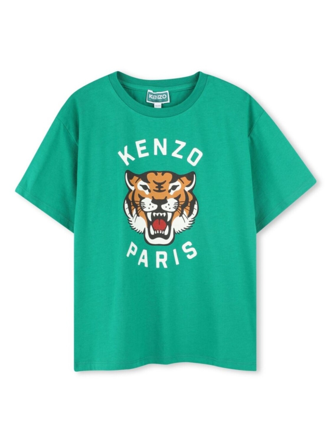 

Kenzo Kids футболка Lucky Tiger, зеленый