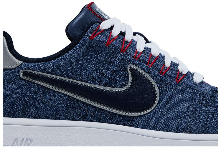 Кроссовки Nike Air Force 1 Ultra Flyknit Low, синий — фото 2