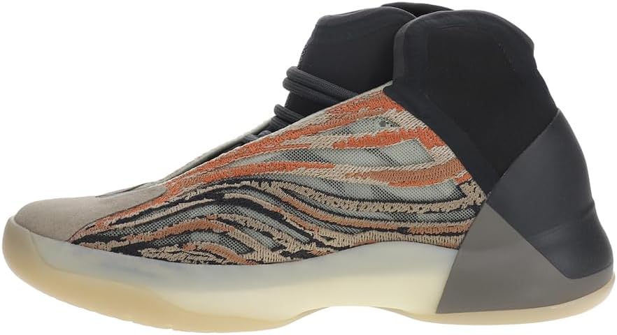 Детские кроссовки adidas Yeezy Quantum на шнуровке для мальчиков, оранжевый — фото 3