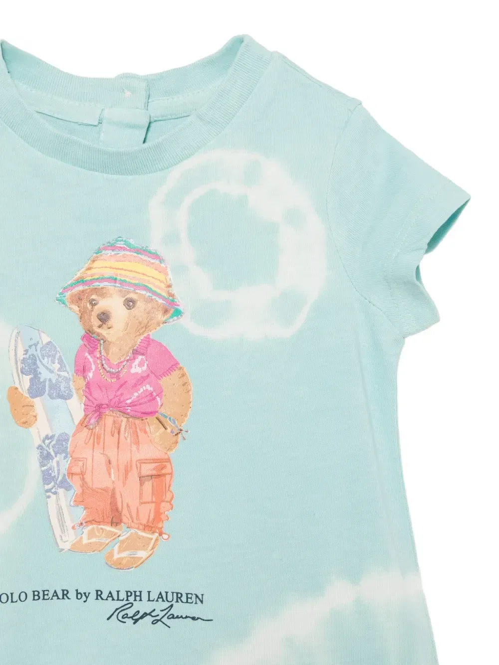 Платье с логотипом (комплект из двух) Polo Ralph Lauren Kids, синий — фото 3