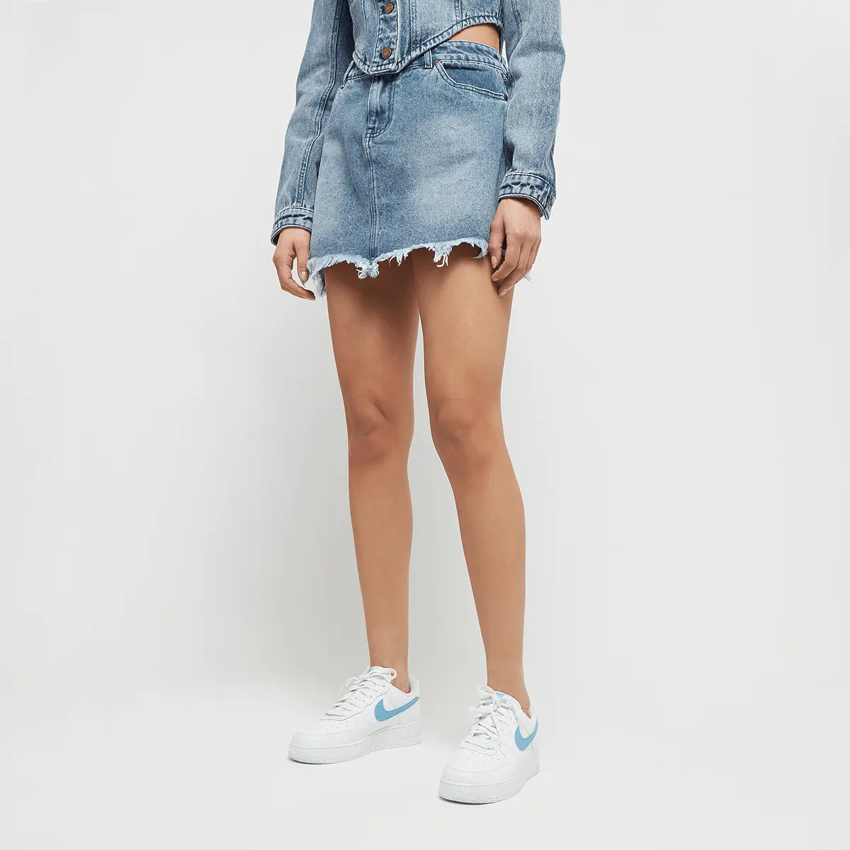 

Юбка Karl Kani OG Old English Denim, синий/серебристый