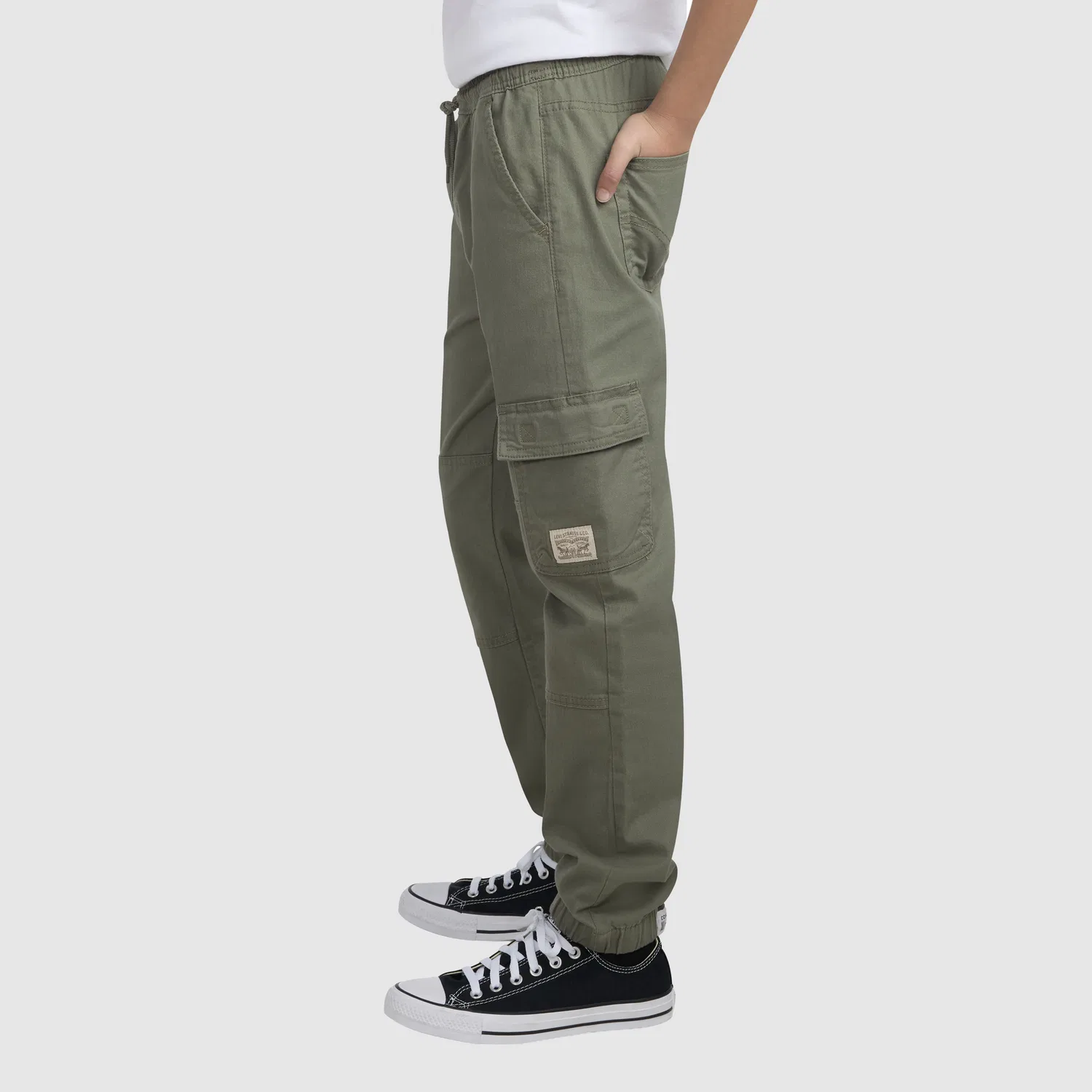 Свободные спортивные брюки-карго для мальчиков 8-20 лет Levi's, Green — фото 3