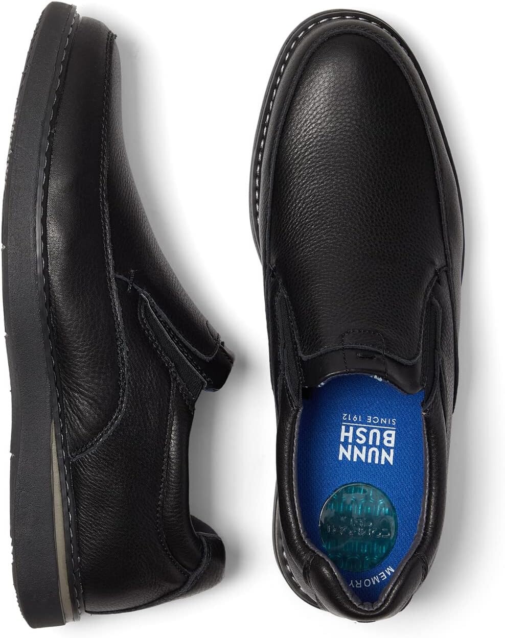 

Лоферы Bayridge Moccasin Toe Slip-On Nunn Bush, черный