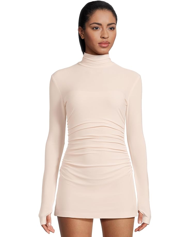 

Платье Norma Kamali Long Sleeve Turtleneck Pickleball Dress, цвет Baby