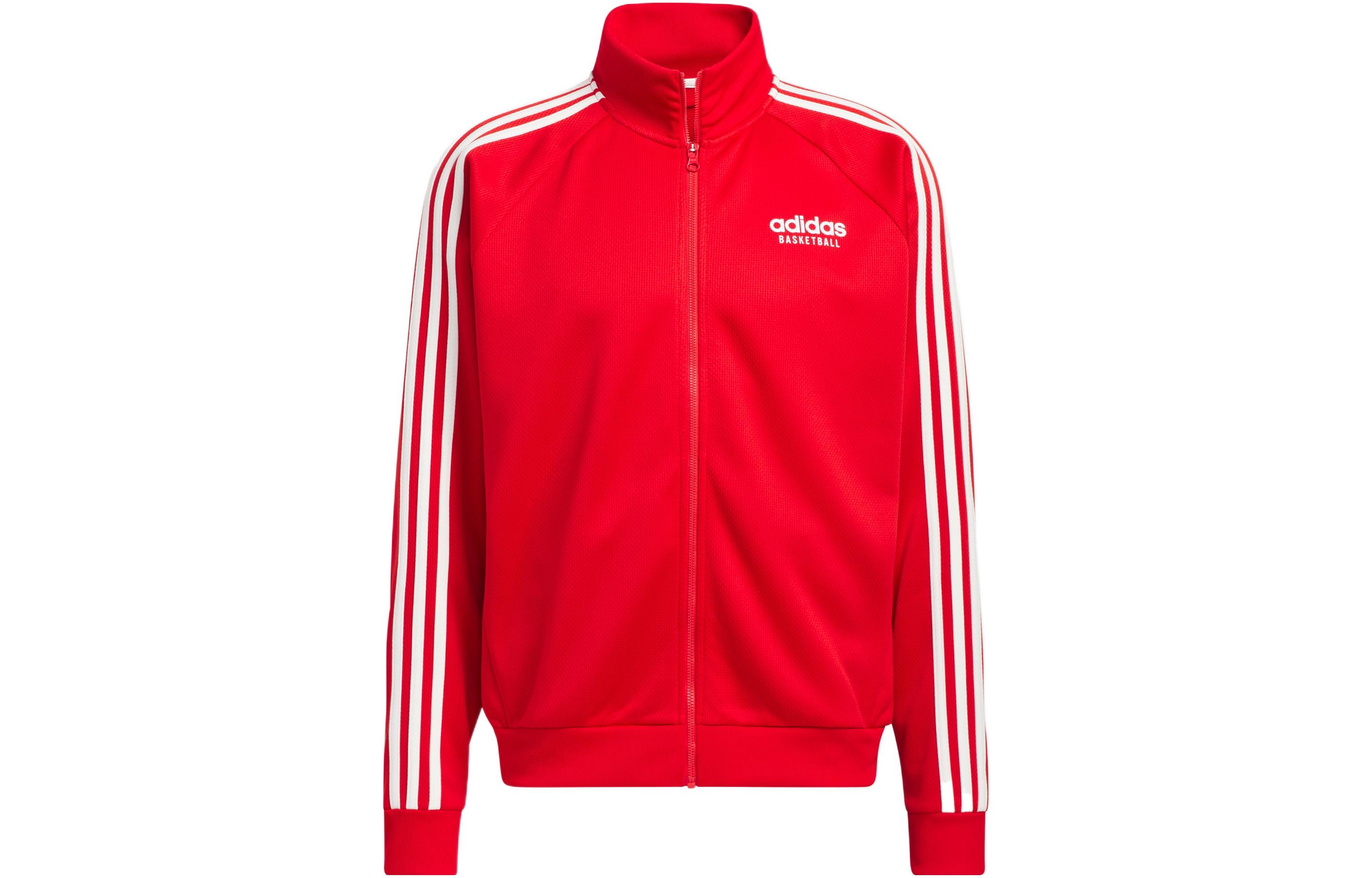 Куртка баскетбольная мужская светло-алая Adidas — фото 2