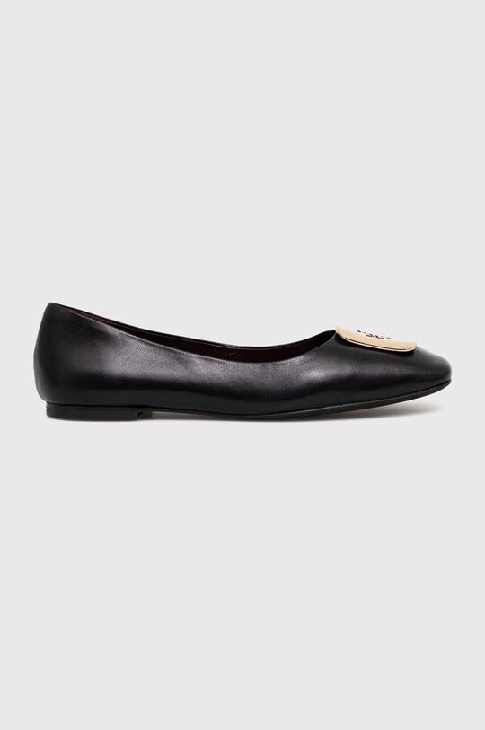 

Кожаные балетки Georgia Ballet Tory Burch, черный