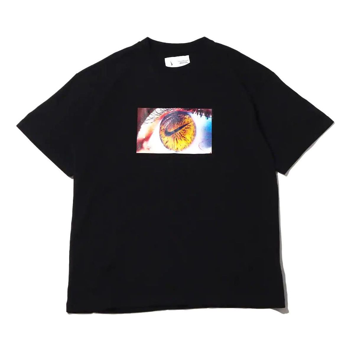 

Футболка Men's Nike Eye Pattern Logo Printing Round Neck Casual Short Sleeve Black T-Shirt DX5832-010