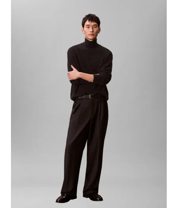 Шерстяная полуводолазка relaxed fit Calvin Klein, черный — фото 2