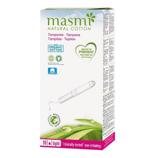 

Тампоны MASMI Tampons с аппликатором из легкого органического хлопка 18 шт.