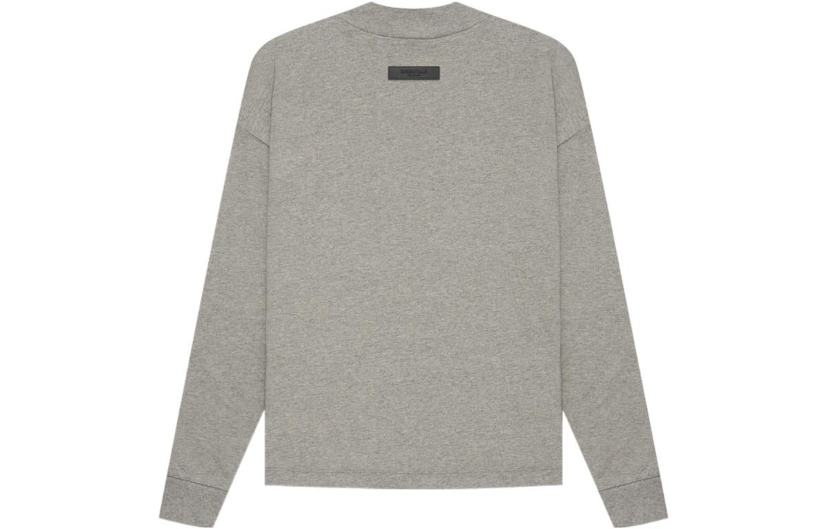 Футболка Fear of God Essentials SS22 Long Sleeve T-Shirt 1977 'Dark Oatmeal' FOG-SS22-926, серый — фото 3