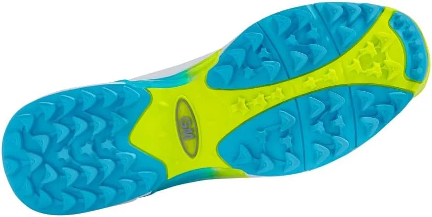 Крикетные кроссовки Gunn & Moore Aion унисекс, White Fluro Yellow Blue — фото 3