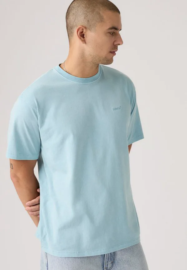 Винтажная базовая футболка Levi'S, Garment Dye Forget-Me-Not