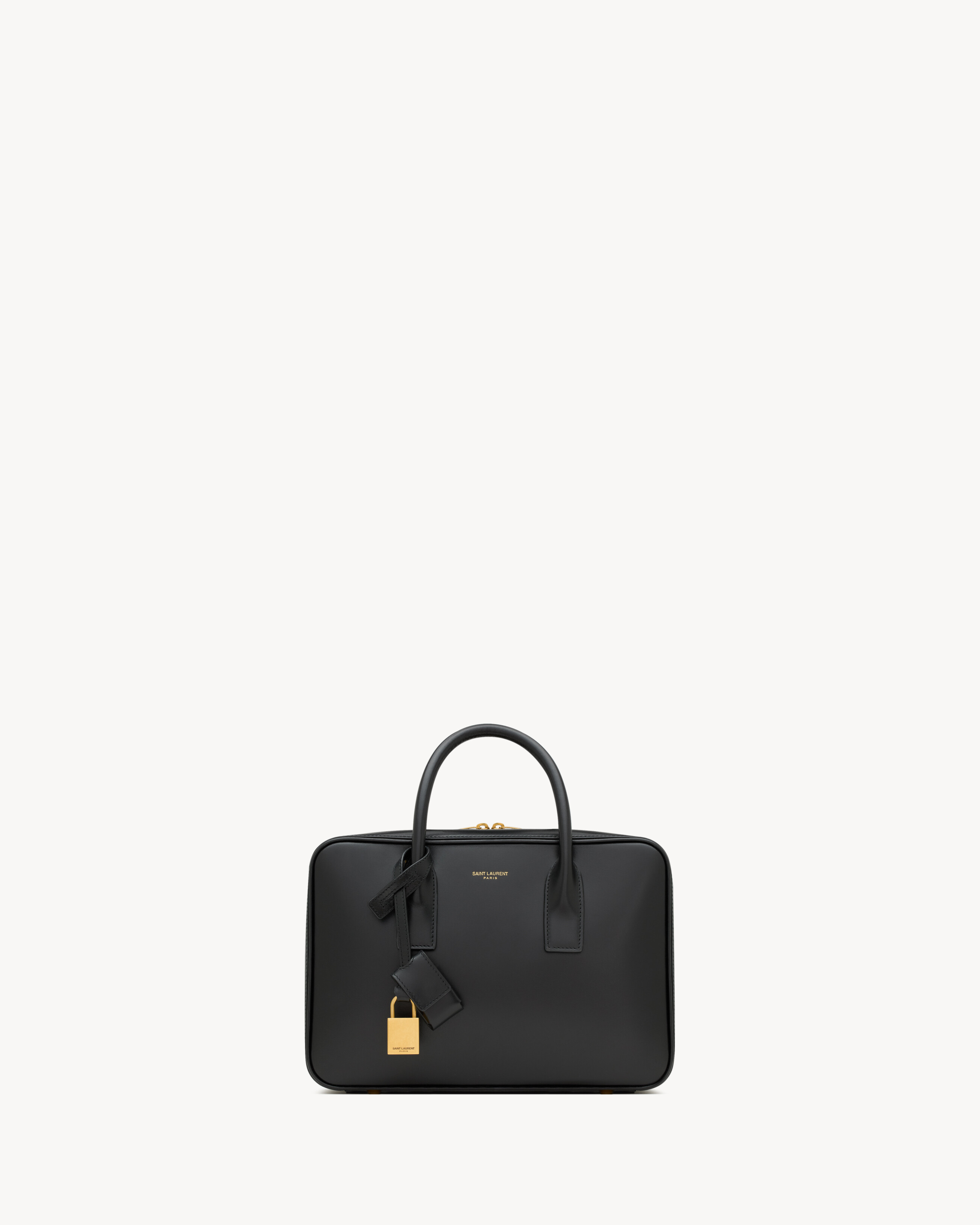 

Сумка SAC DE JOUR bauletto из кожи BOX SAINT LAURENT - маленькая, черный