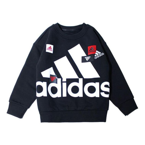 

Свитер с несколькими логотипами Adidas, черный