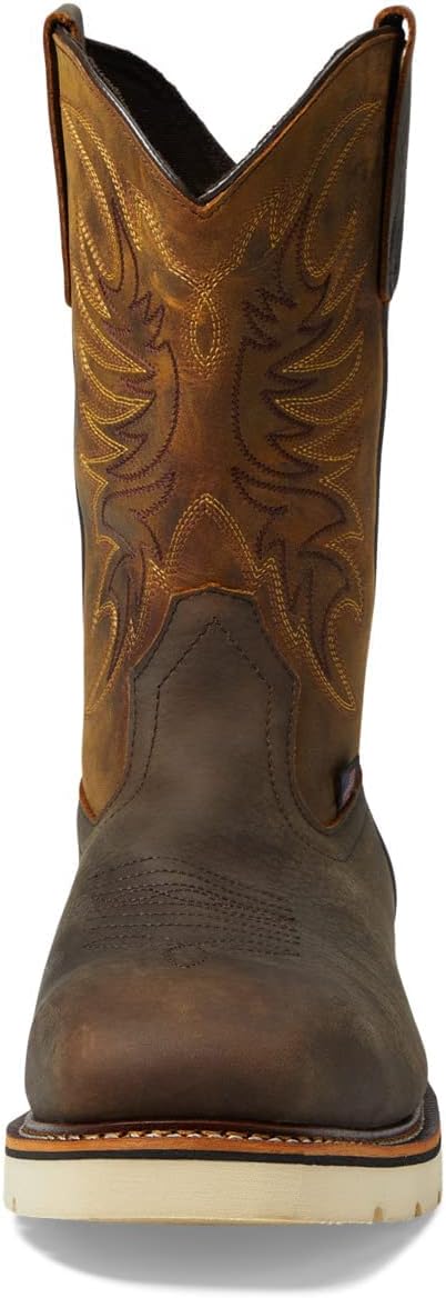 Мужские кожаные ботинки Thorogood American Heritage 11 с квадратным носком и противоскользящей подошвой, стальной — фото 2