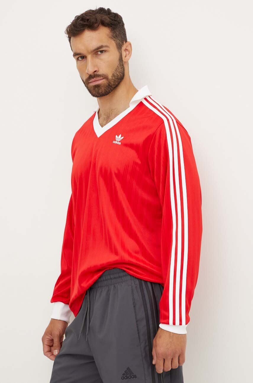 

Футбольная рубашка с длинными рукавами adidas Originals Adicolor Piqué Football, красный