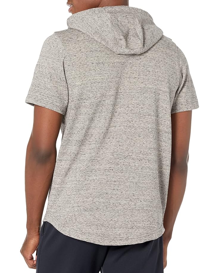 

Худи Under Armour Rival Terry Left Chest Short Sleeve Hoodie, цвет Khaki Base Full Heather/Onyx White