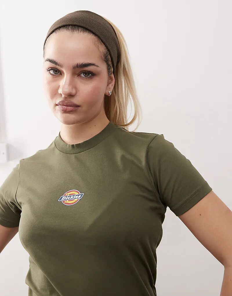 

Футболка для малышей Maple Valley Long Line цвета хаки Dickies