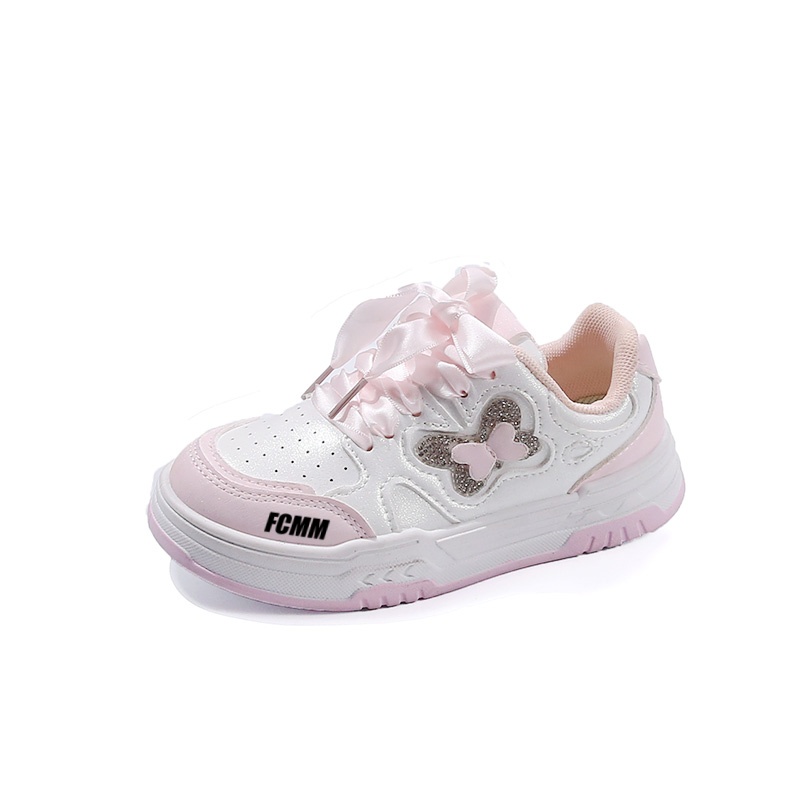 

Нескользящие и дышащие низкие повседневные кроссовки для детей FCMM, розовый