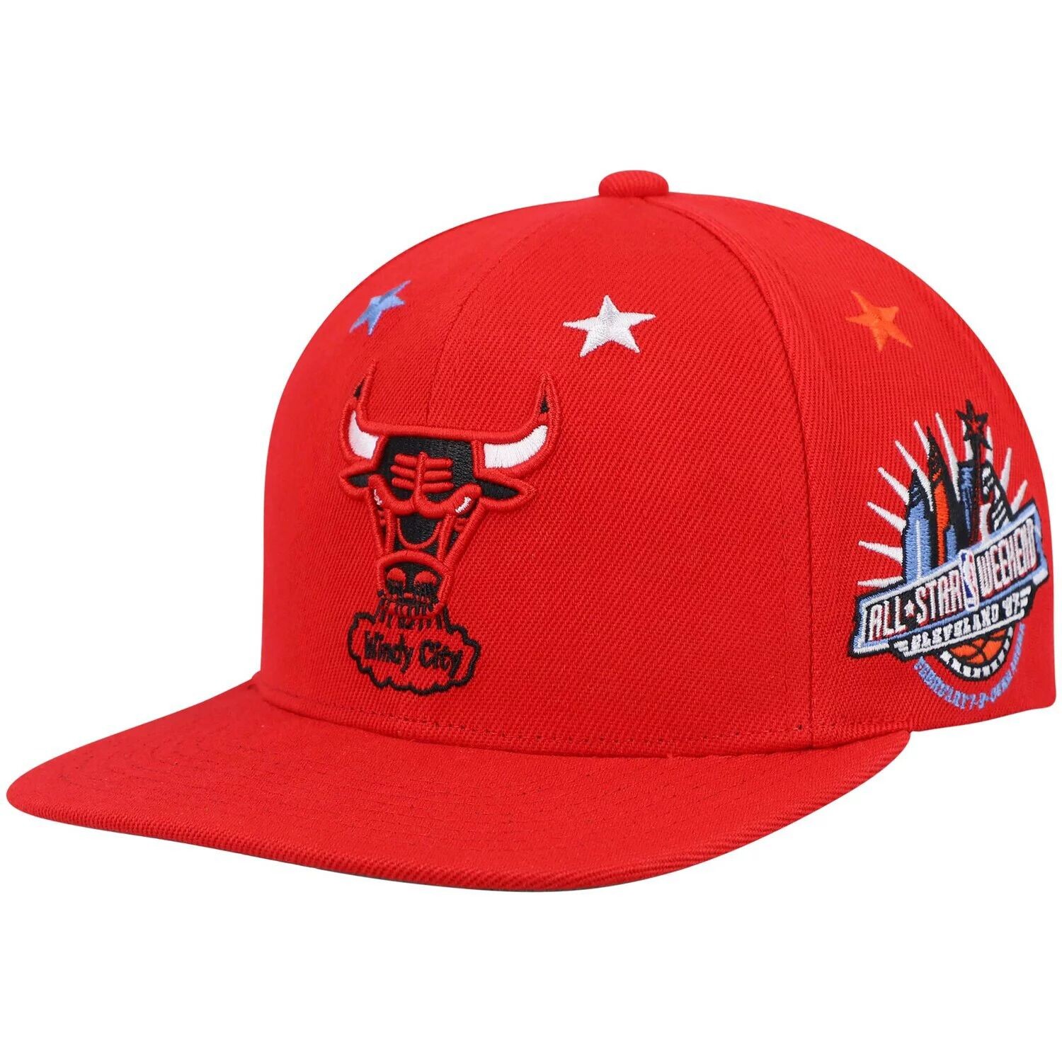 

Мужская кепка Mitchell & Ness Red Chicago Bulls Hardwood Classics 1997 NBA All-Star Weekend Top Star Snapback Hat
