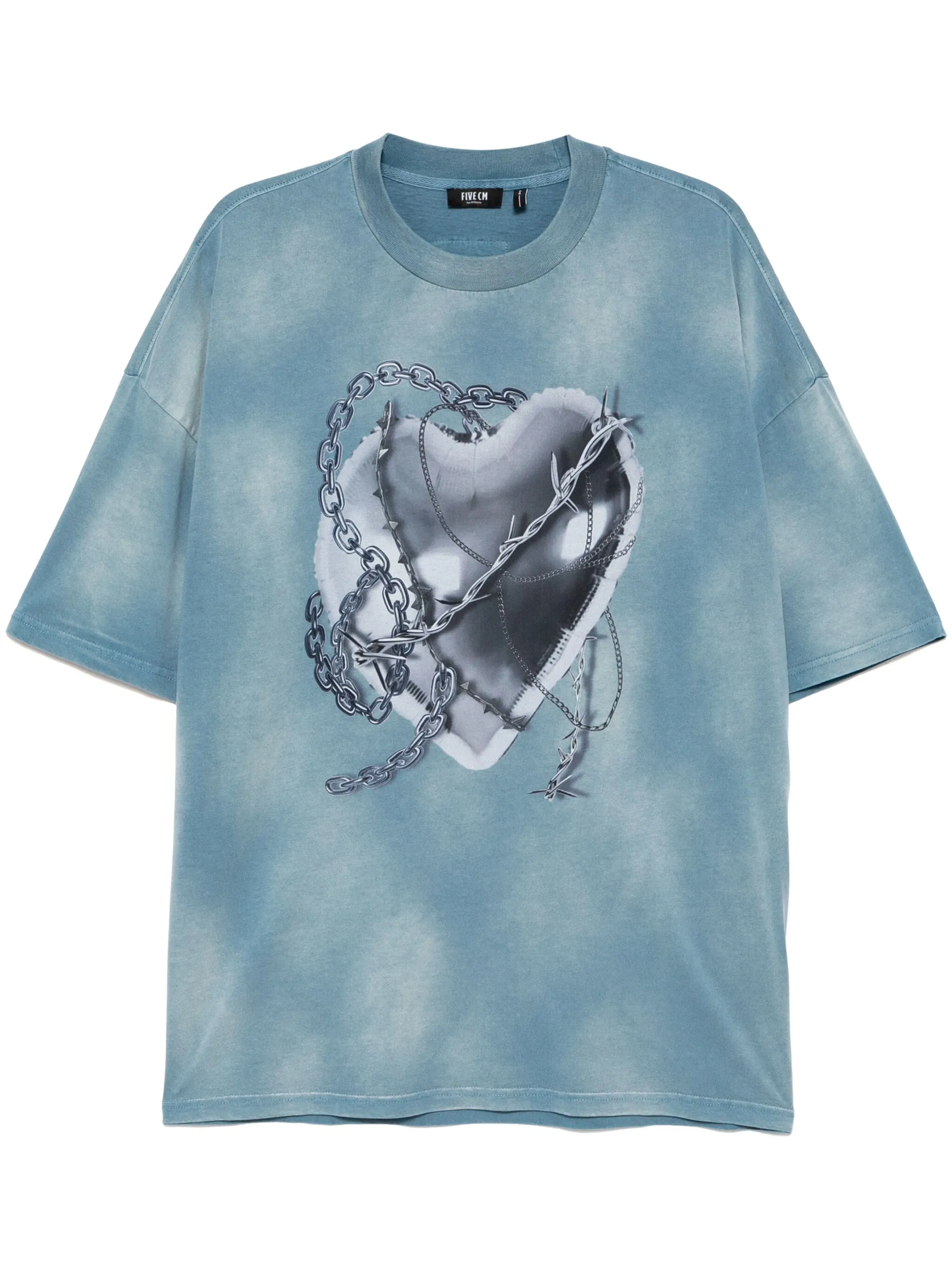 

Футболка с графичным принтом Five Cm, синий