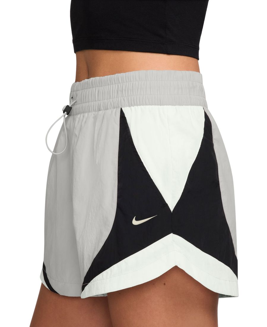 Спортивные шорты женские спортивные Sportswear с цветными блоками, ширина 3 дюйма Nike, Vast Grey/summit White/black/black — фото 3