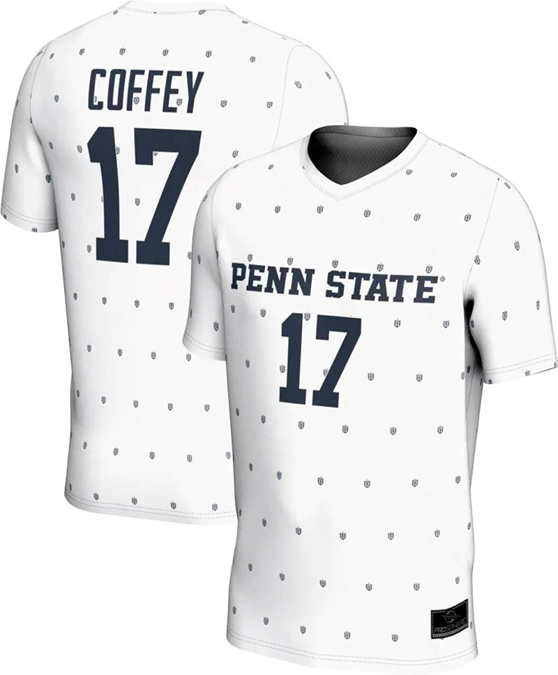 

ProSphere Youth Penn State Nittany Lions # 17 White Sam Coffey Реплика выпускников Полностью сублимированная футбольная майка