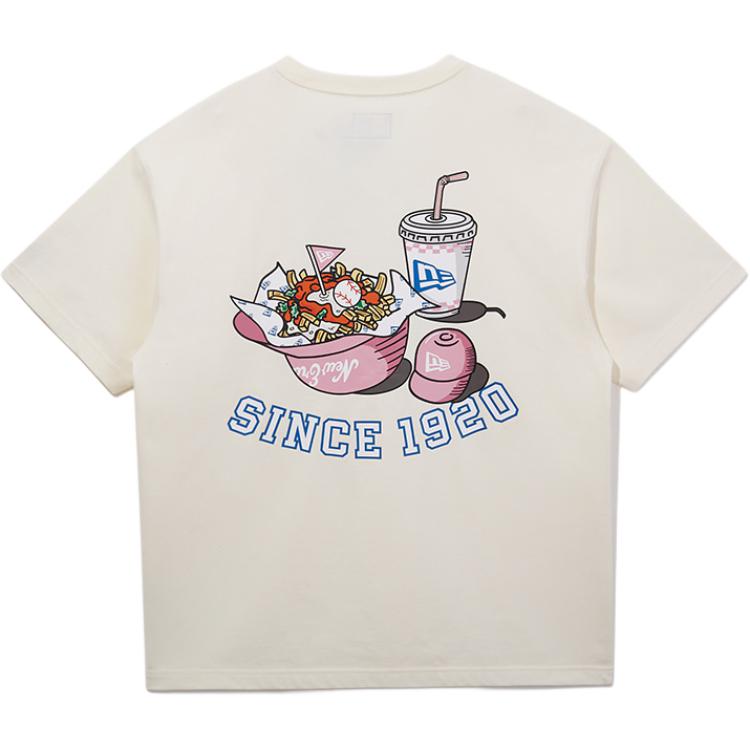 

New Era Футболка унисекс цвета слоновой кости White, Бежевый, New Era Футболка унисекс цвета слоновой кости White