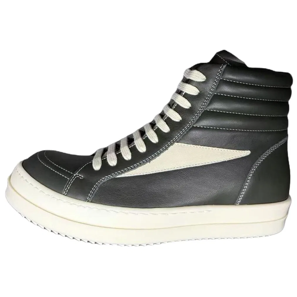 Высокие кеды для скейтбординга RICK OWENS Forest Green
