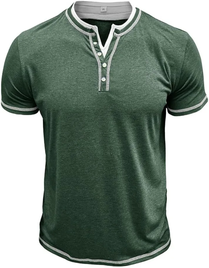 

TOMITANY мужская футболка с коротким рукавом и V-образным вырезом, Slim Fit