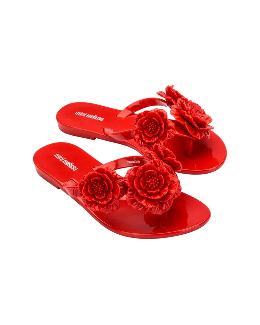 Детские шлепанцы Mini Melissa Harmonic Springtime, красный