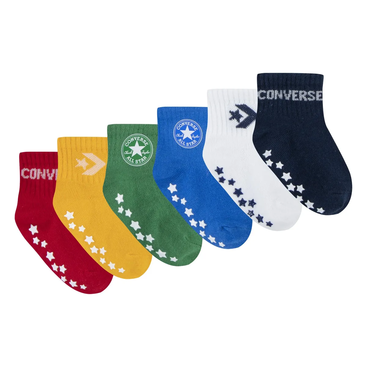 

Носки конверсы "CHN CORE 6PK GRIP INF TOD SOCKS" Converse, красный
