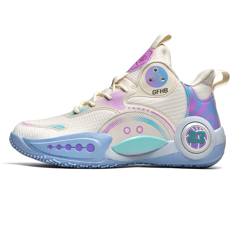 

Износостойкие кроссовки Rebound High top для детей и подростков Kung Fu partners, бежевый