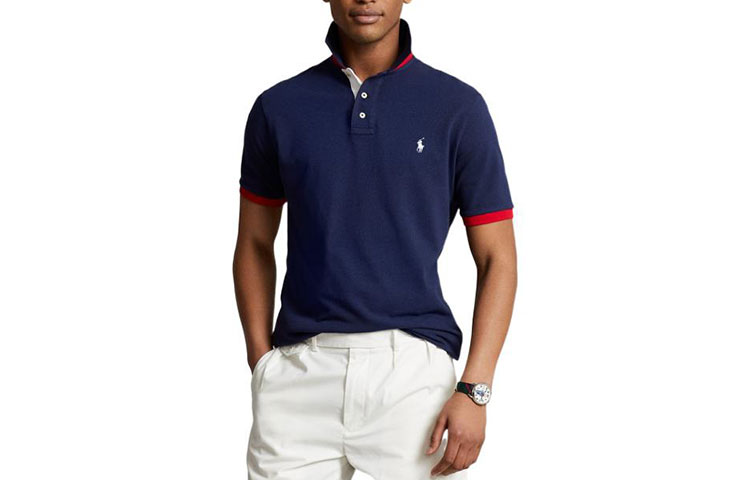 

Футболка поло мужская синяя Polo Ralph Lauren