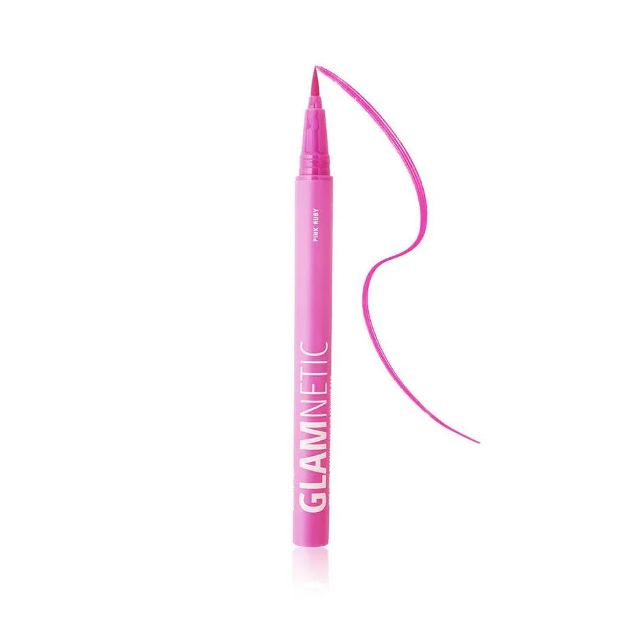 Glamnetic Ladies Soo Vivid! Цветной магнитный фетровый подводка для глаз 1 унция Розовый Рубин Макияж 850023457189